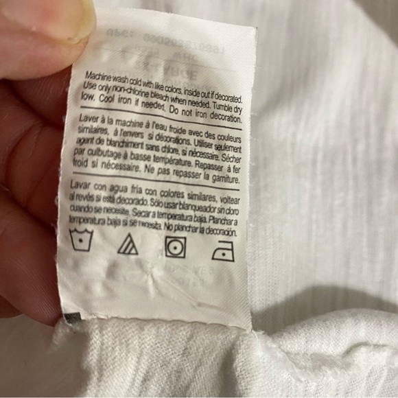 Hanes Women’s Slub Jersey Shirred V-Neck Tee - Picture 7 of 7